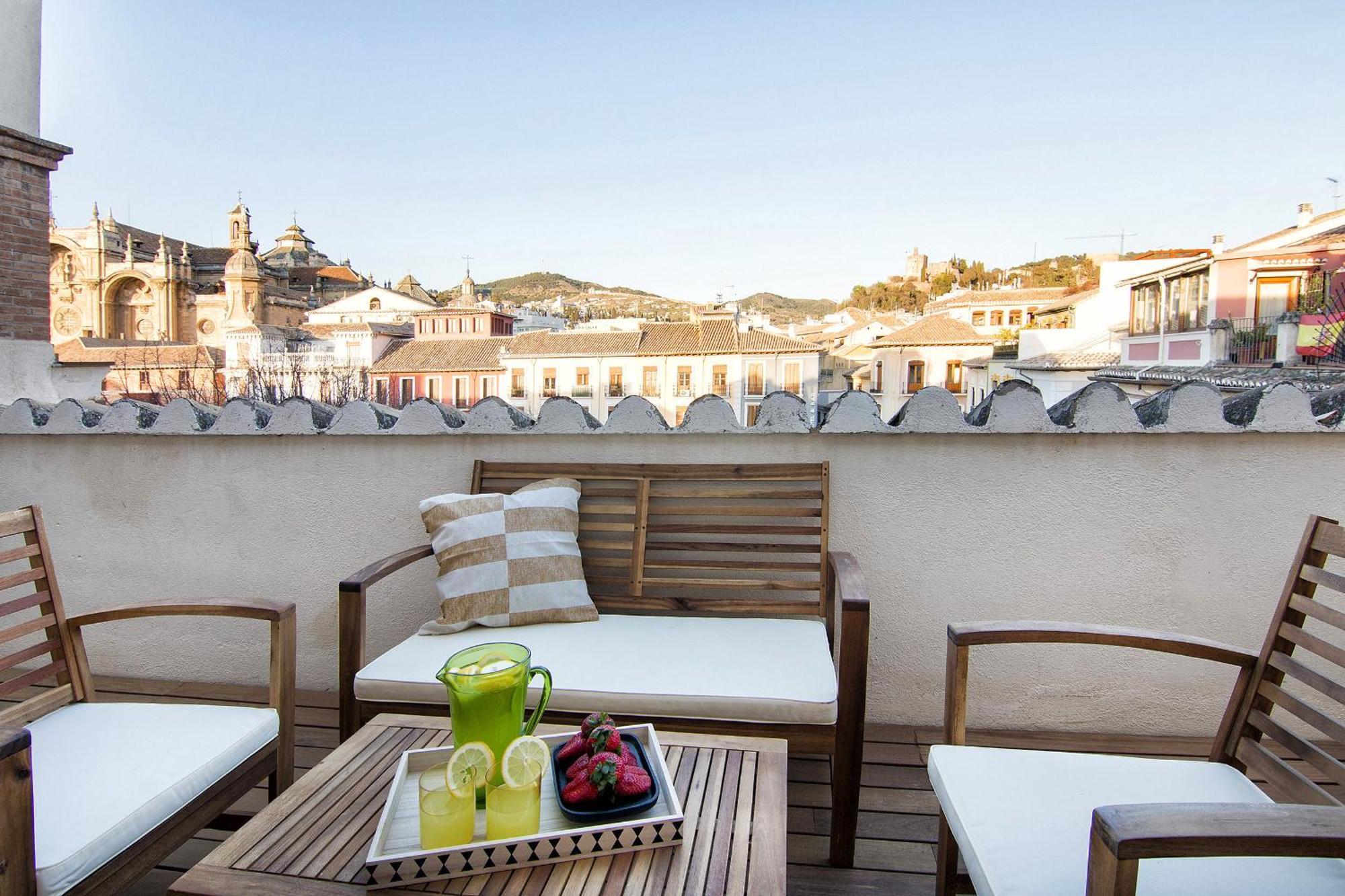 Bibrambla Penthouse Over Cathedral Apartment Granada Ngoại thất bức ảnh